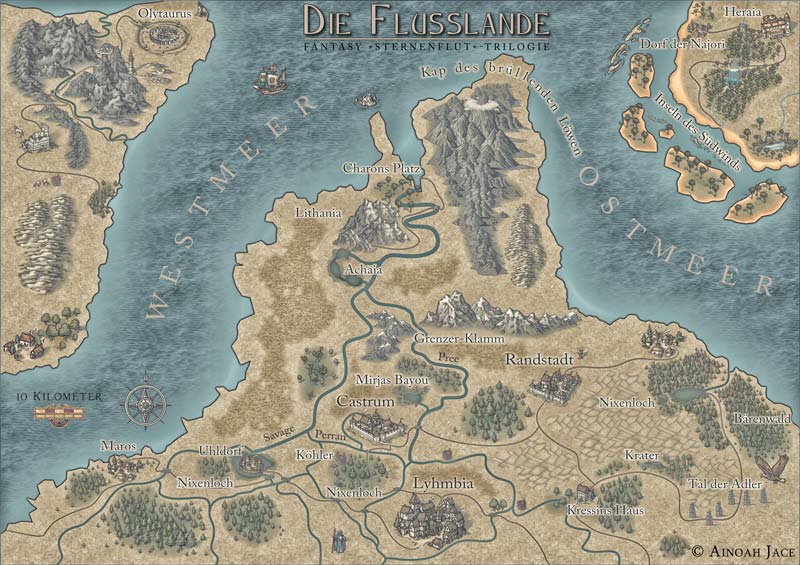 Sternenflut Fantasy Map: Die Flusslande